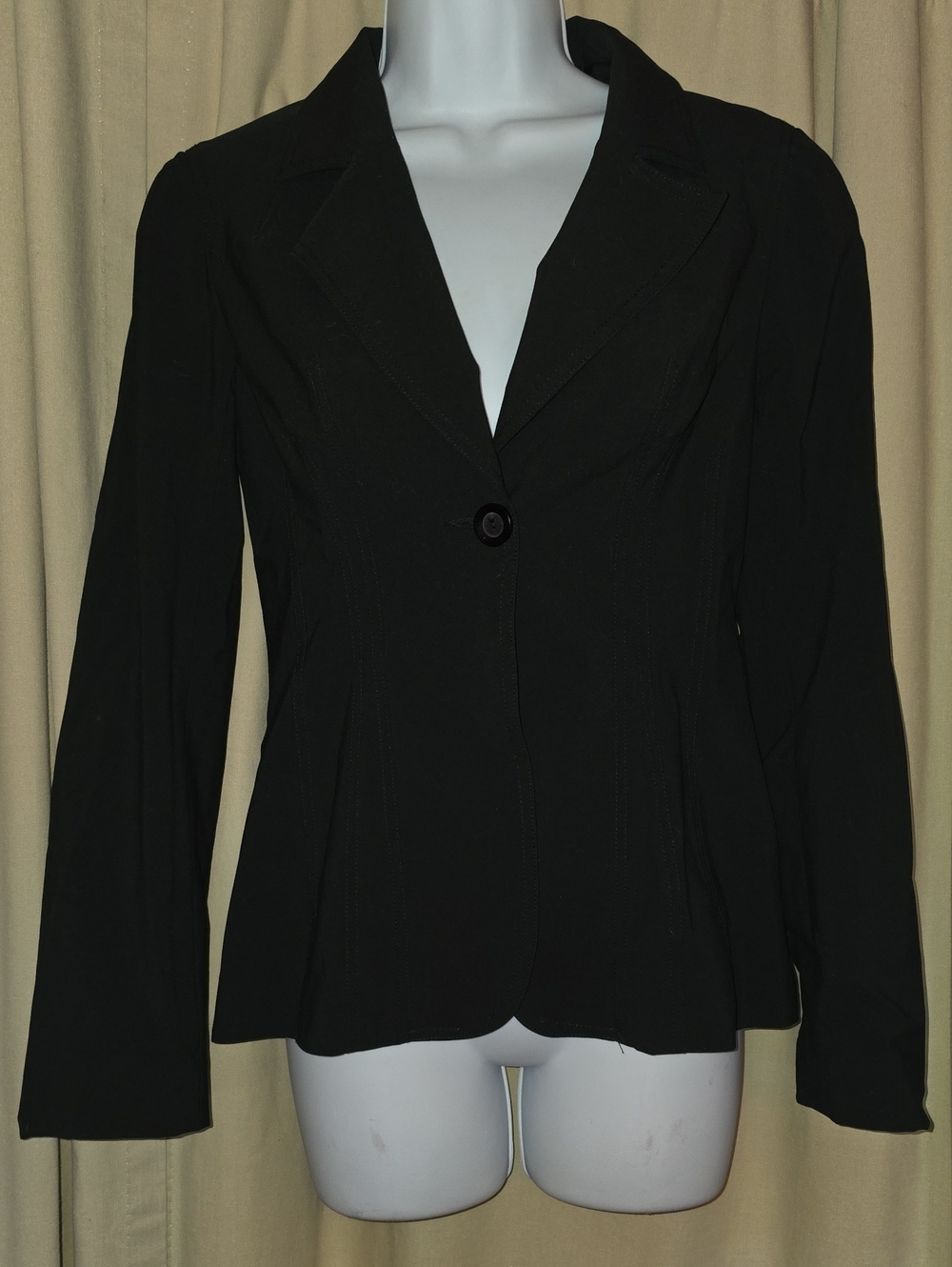 bebe Black Single-Button Tailored Blazer